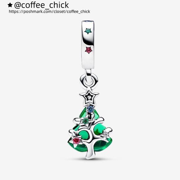 Pandora Sparkling Christmas Tree Dangle Charm - Picture 2 of 5
